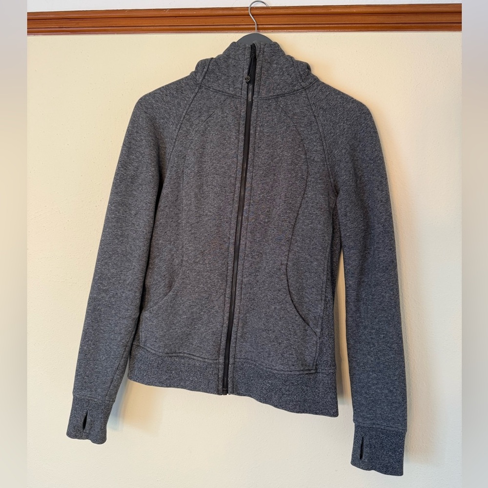 Women’s Lululemon Scuba Full-Zip Hoodie (Grey)